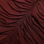 Brown Jersey Drape Top