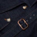 Indigo Denim Trench Coat