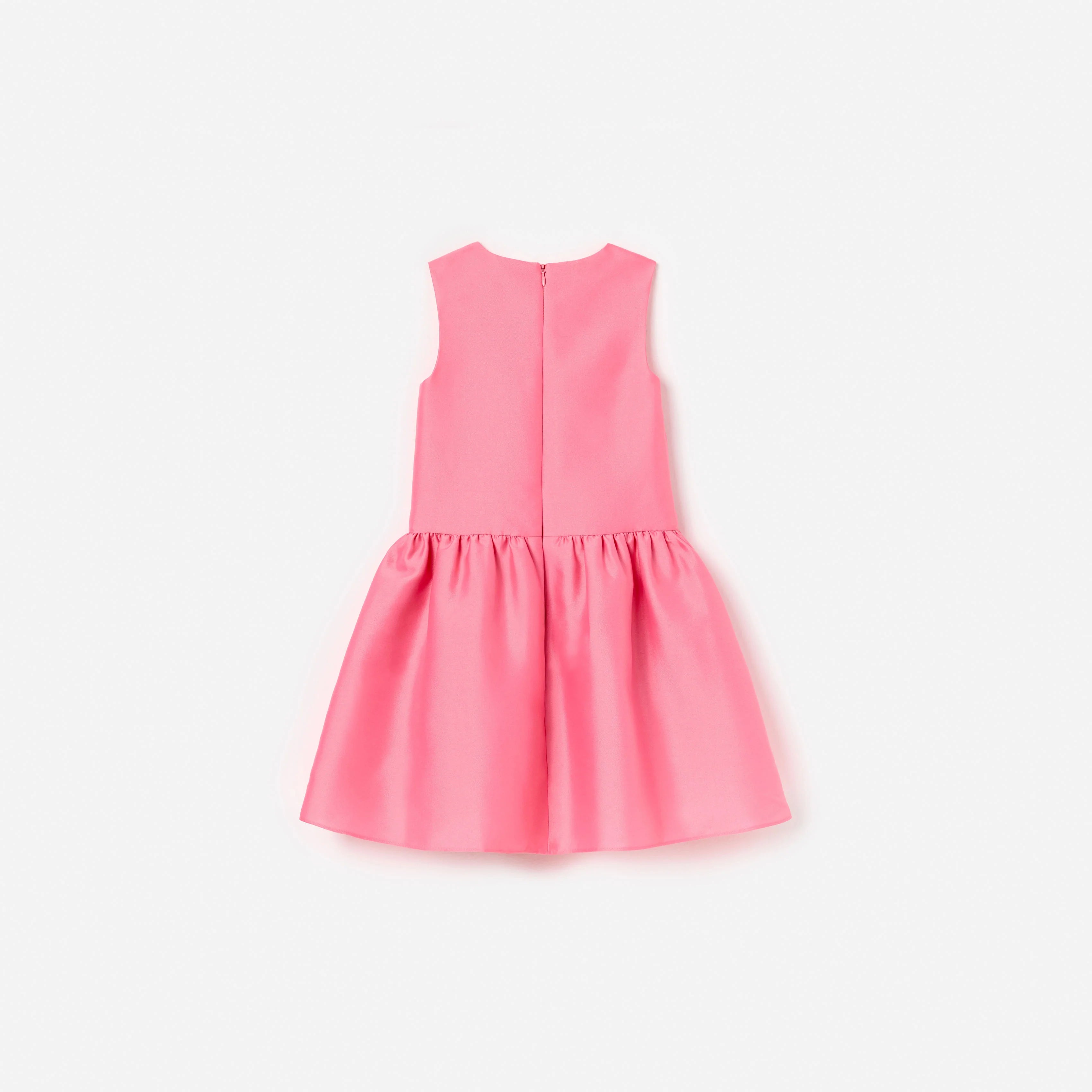 Pink Taffeta Crystal Embellished Dress