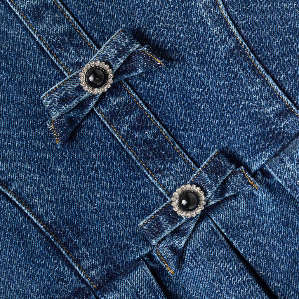 Flared Denim Dress