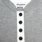 Grey Short Sleeve Knit Top