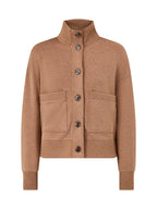 Button Through Fleece Lounge Sweatshirt Bronze