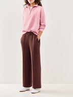 Hawley Half Zip Sweatshirt Pink