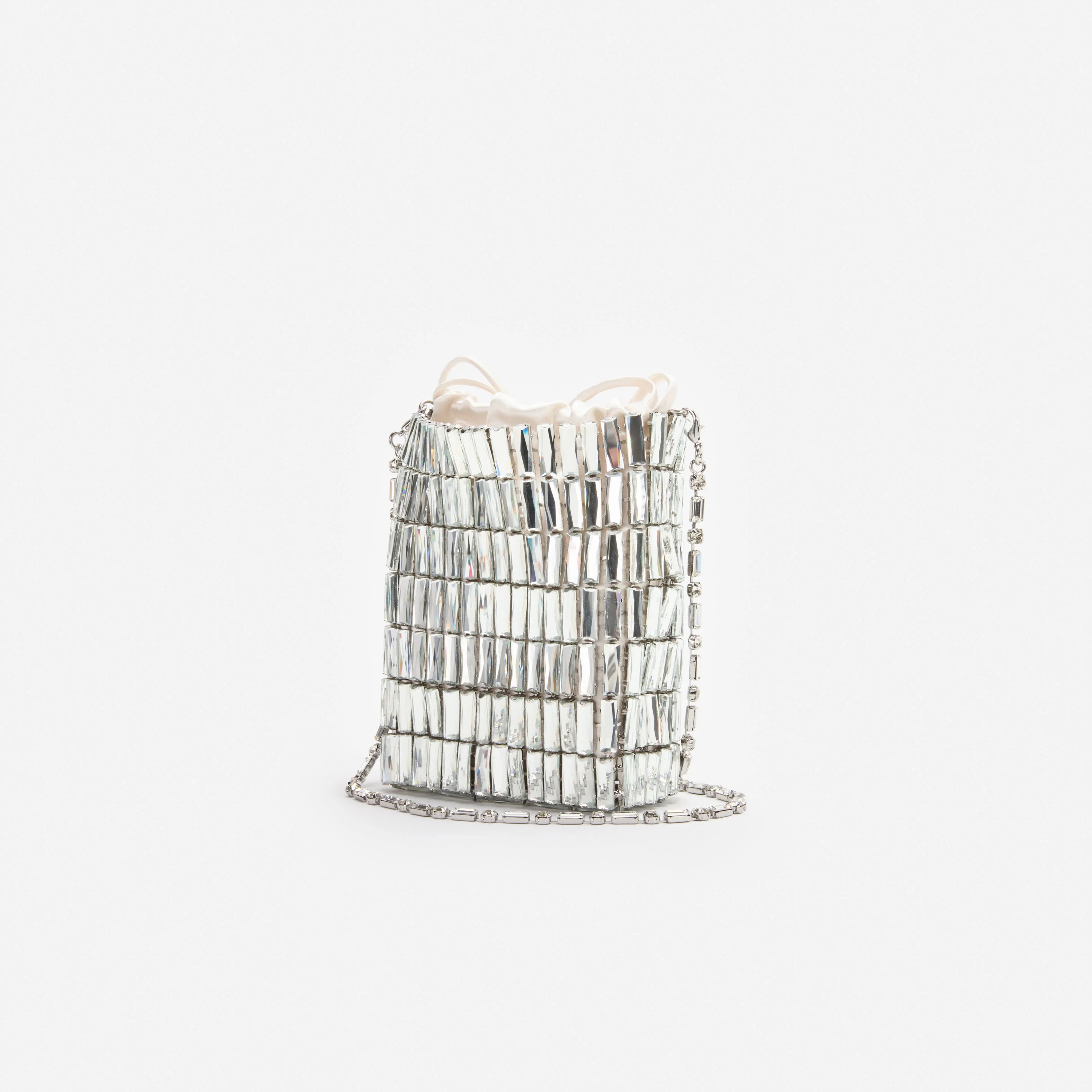 Silver Crystal Mini Bag