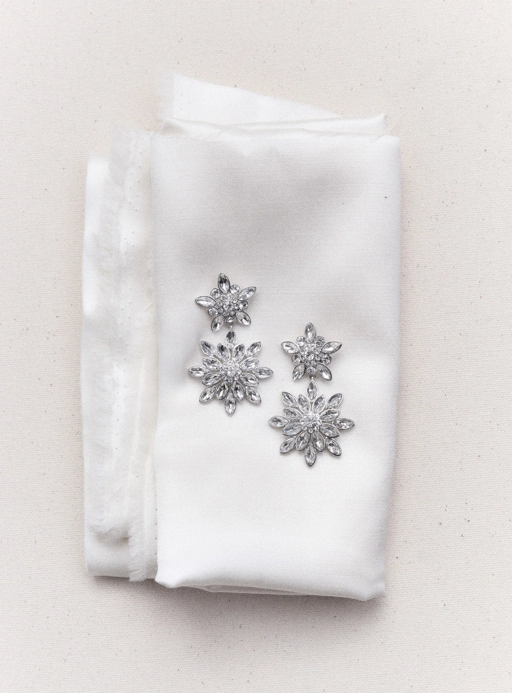 Crystal Tiered Earrings