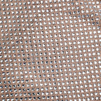 Silver Rhinestone Mesh Midi Dress