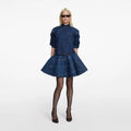 Flared Denim Mini Skirt