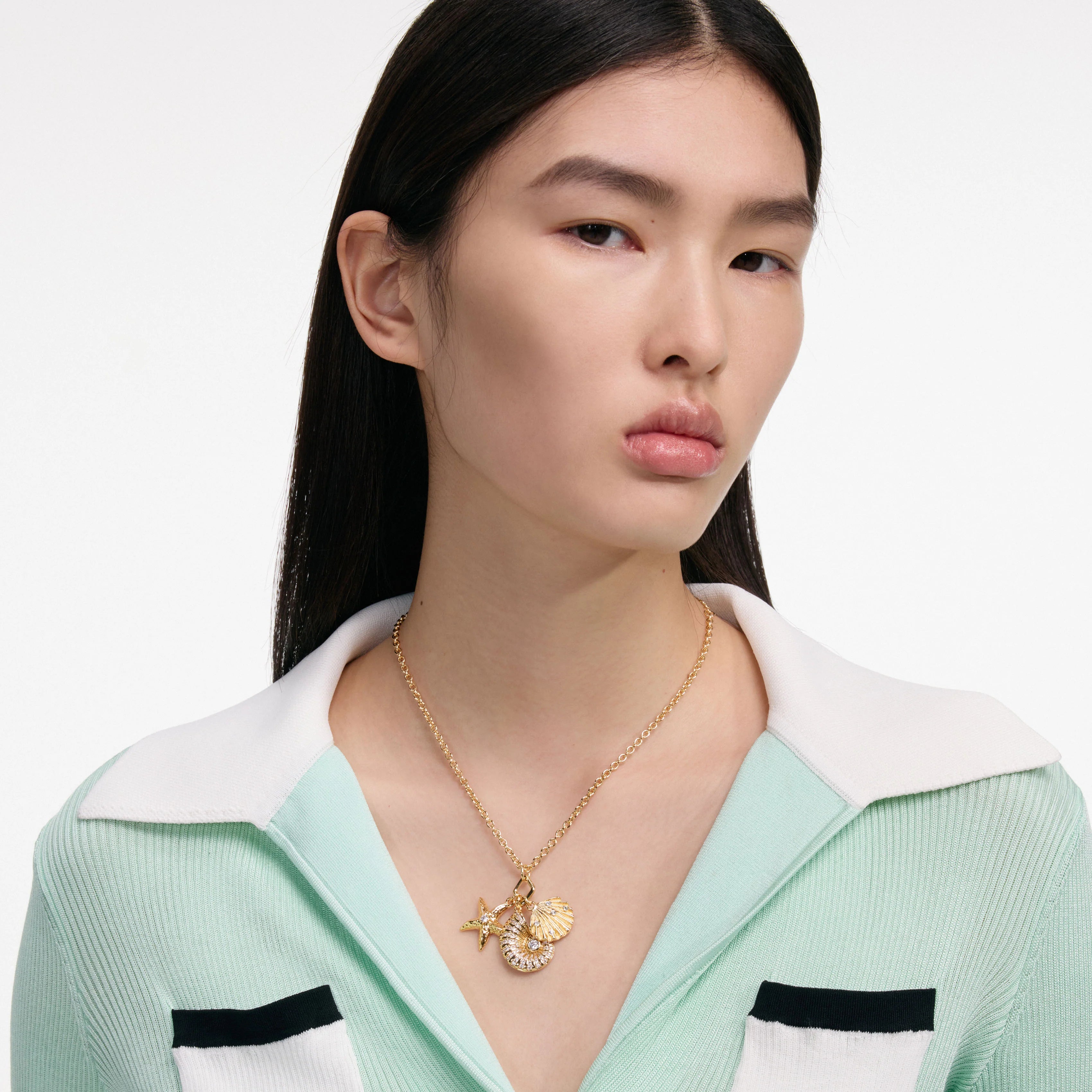 Gold Multi Charm Necklace