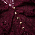 Plum Lace Ruffle Top