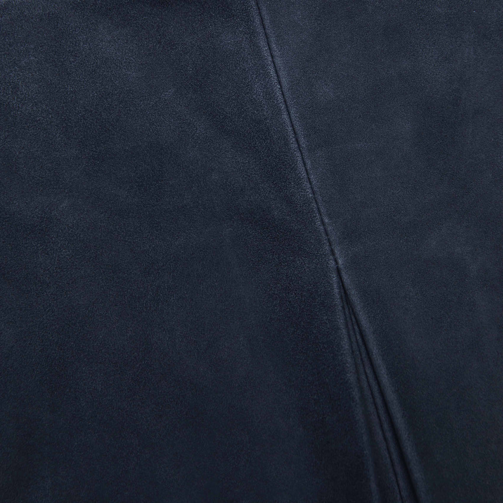 Navy Suede Mini Skirt