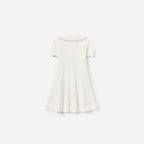 Cream Heart Knit Dress