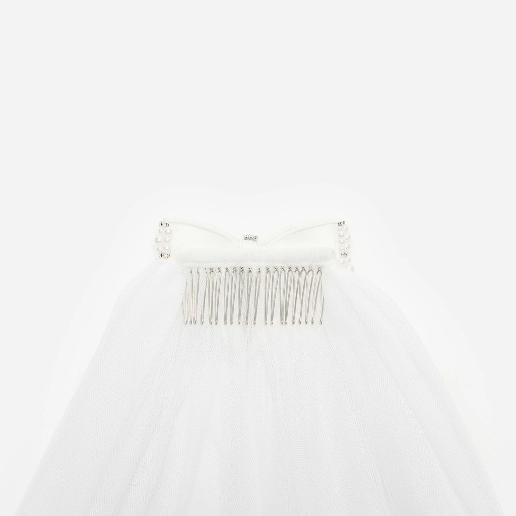 Embellished Bow Veil