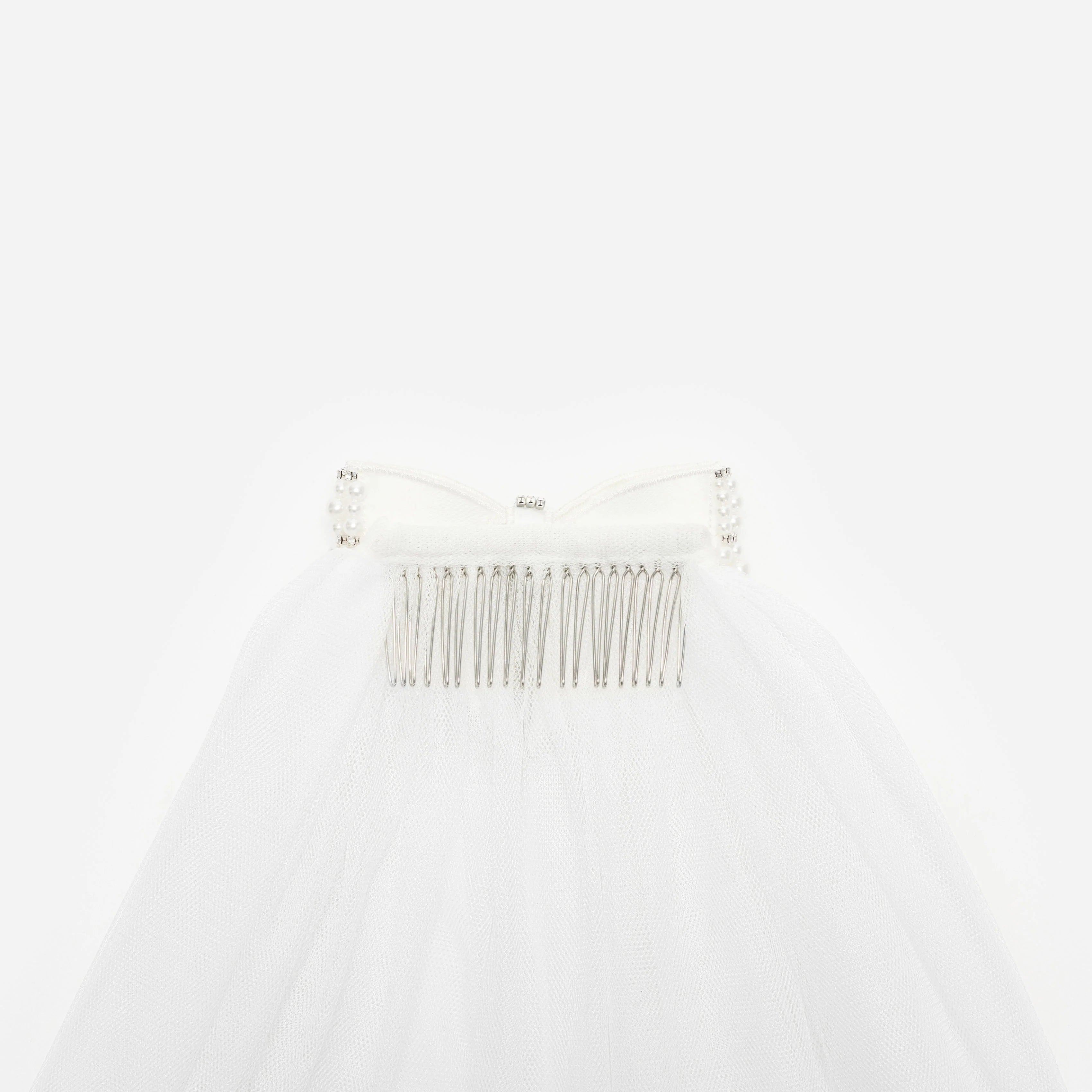 Embellished Bow Veil