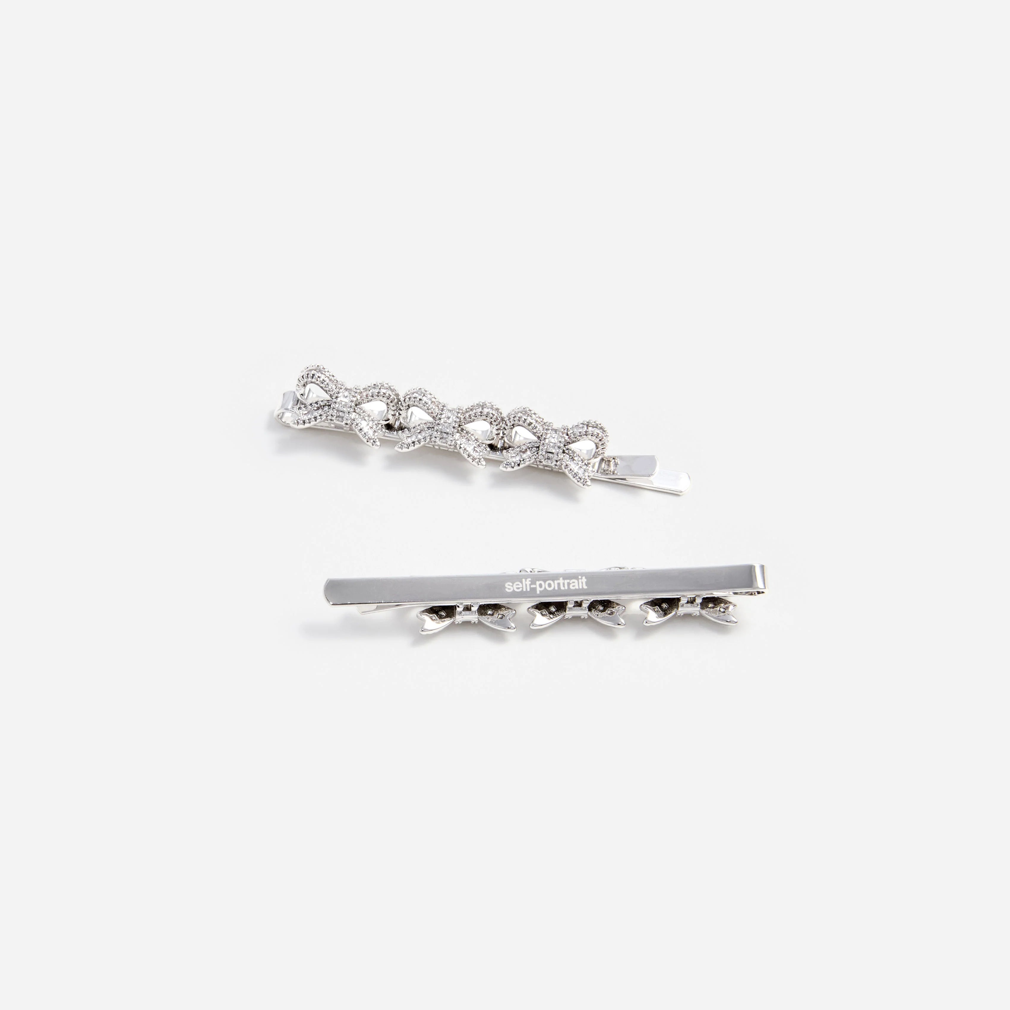 Crystal Bow Hair Slides