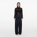 Black Lace Blouse