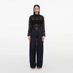 Black Lace Blouse