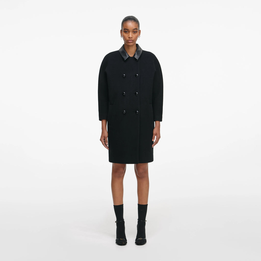 Black Double Breasted Coat