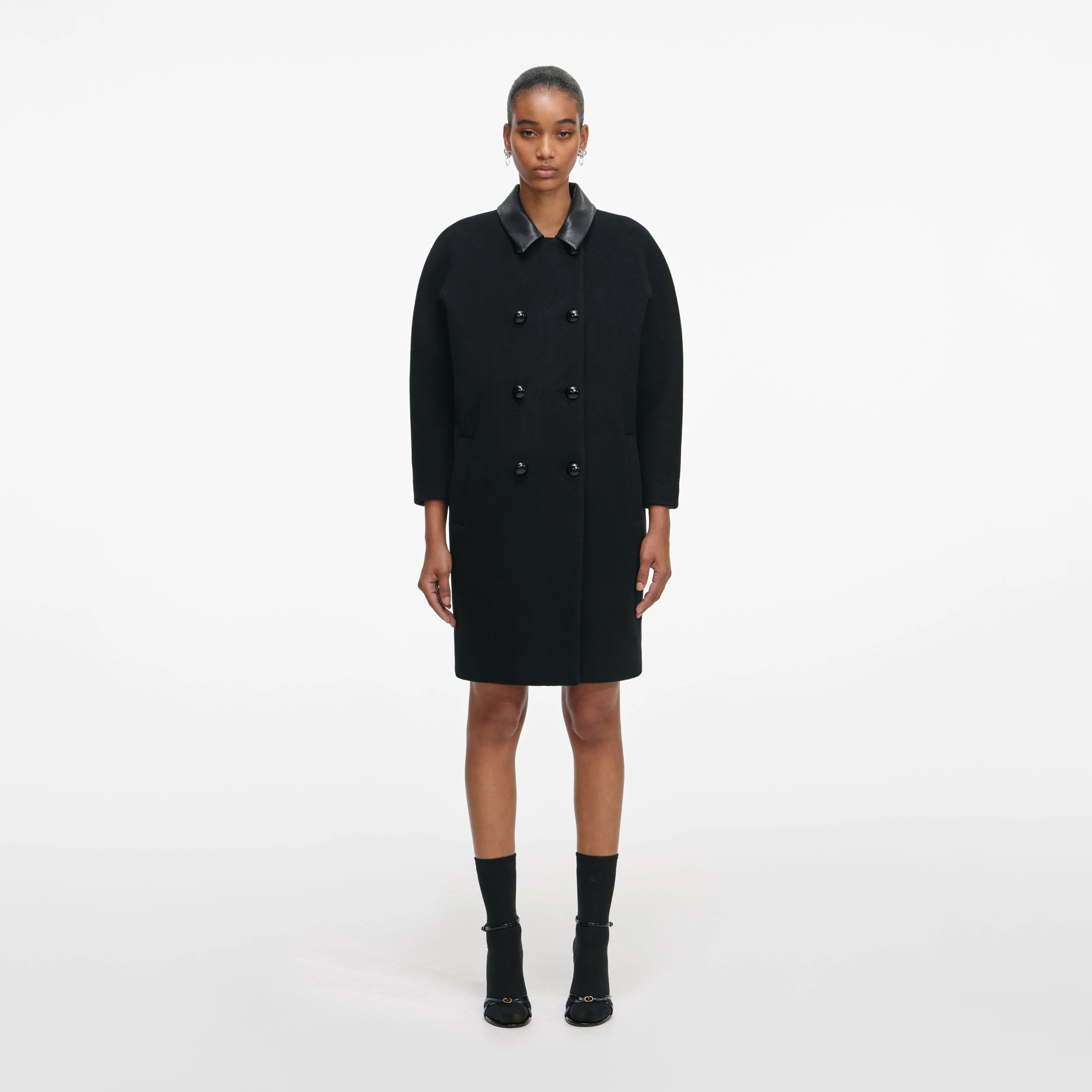 Black Double Breasted Coat