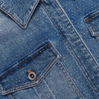 Rhinestone Denim Playsuit