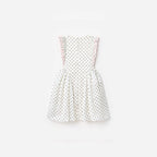 Cream Polka Dot Frill Dress