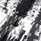 Silver Gradient Sequin Midi Dress
