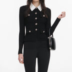 Black Tailored Knit Top