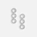 Crystal Link Three Tiered Earrings