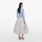 Blue Flower Knit Cardigan