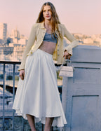 Yellow Pointelle Cardigan