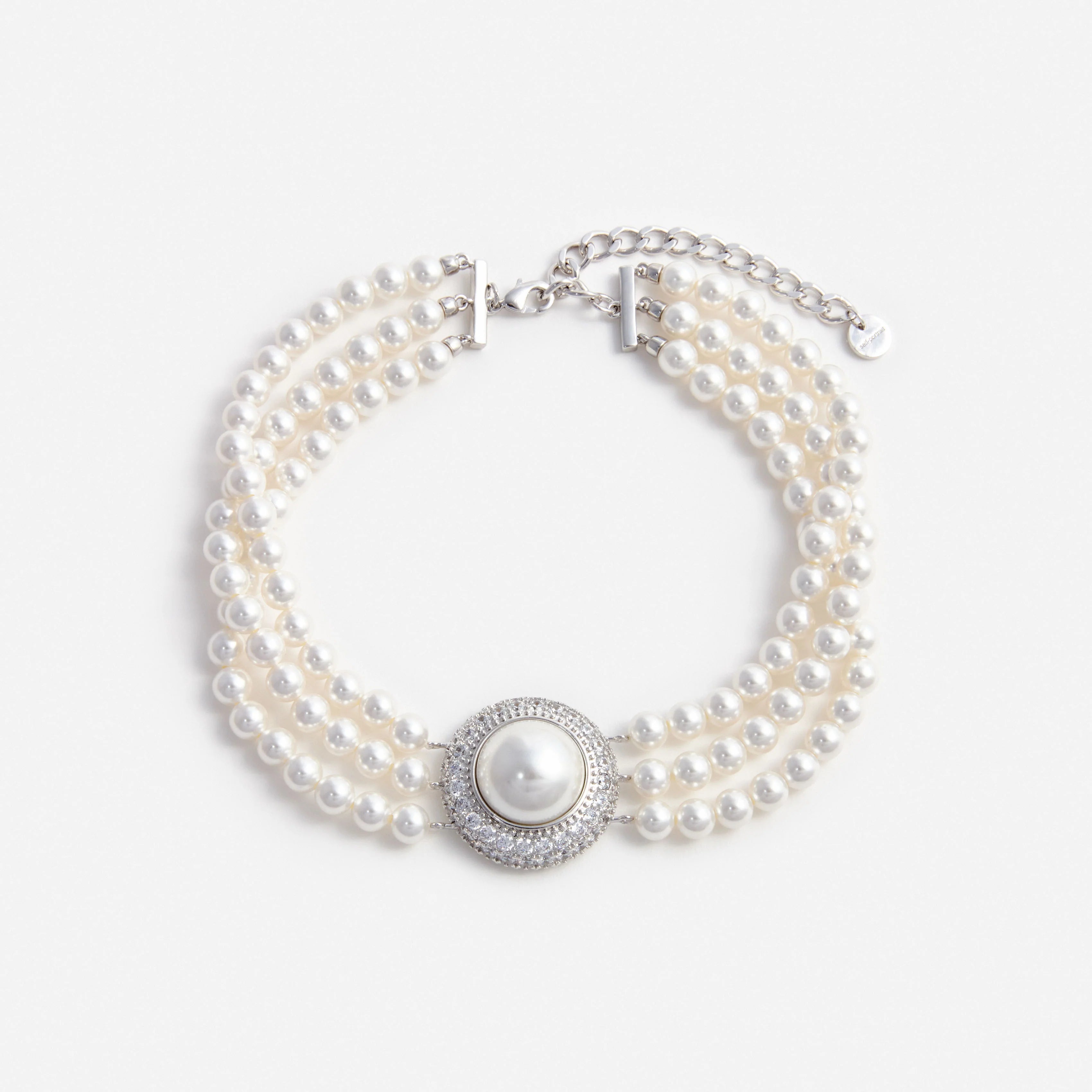 Small Crystal Pearl Choker
