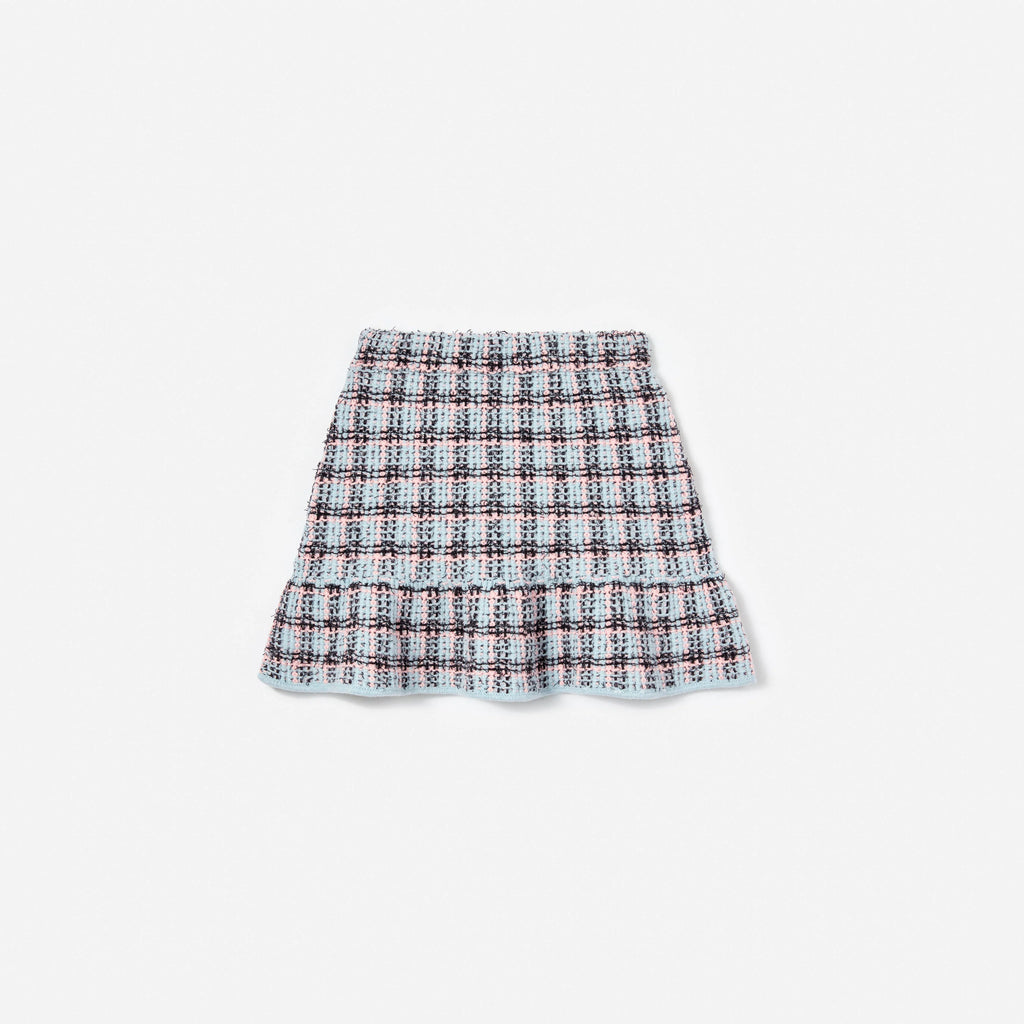 Textured Stripe Knit Skirt