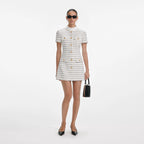 Check Boucle Mini Dress
