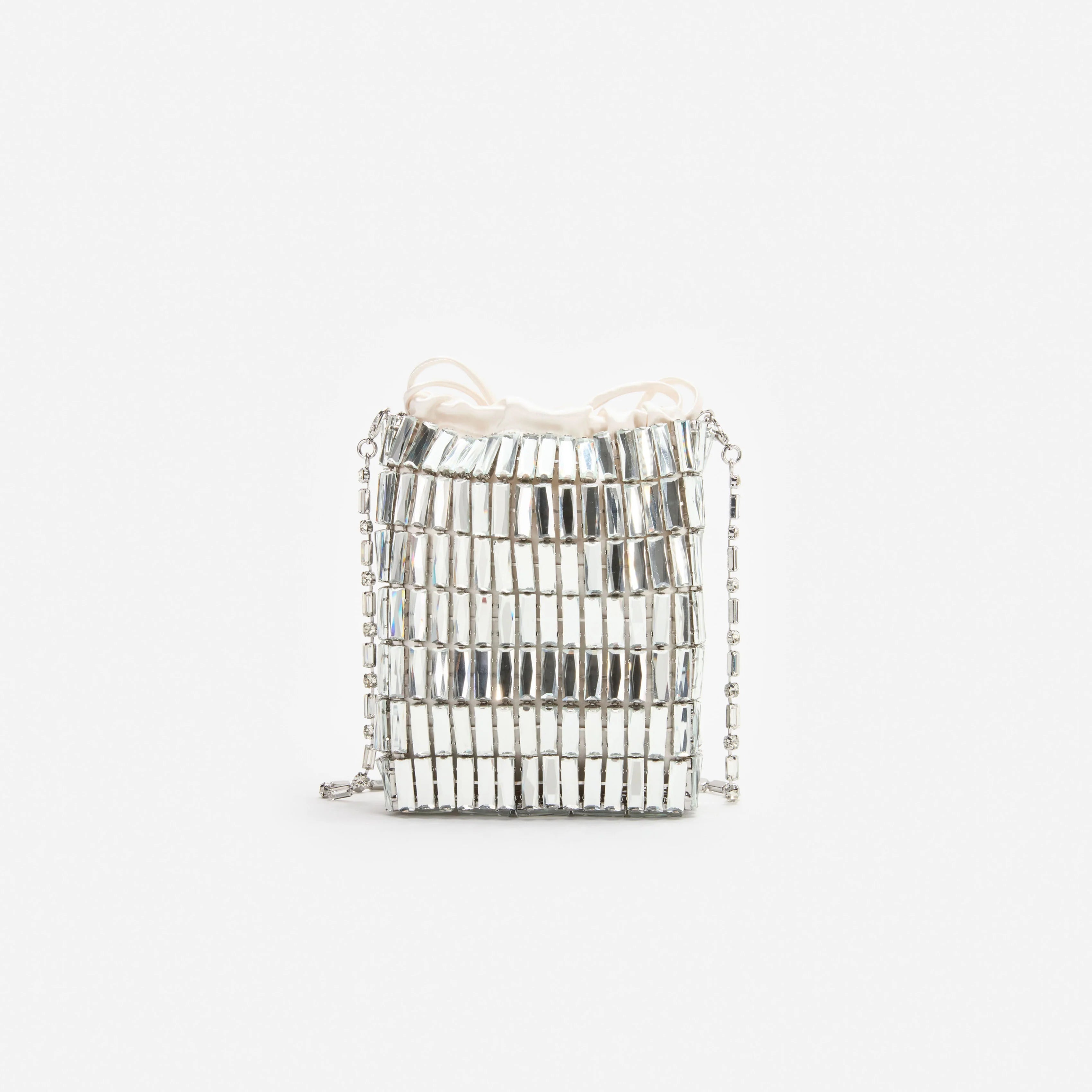 Silver Crystal Mini Bag