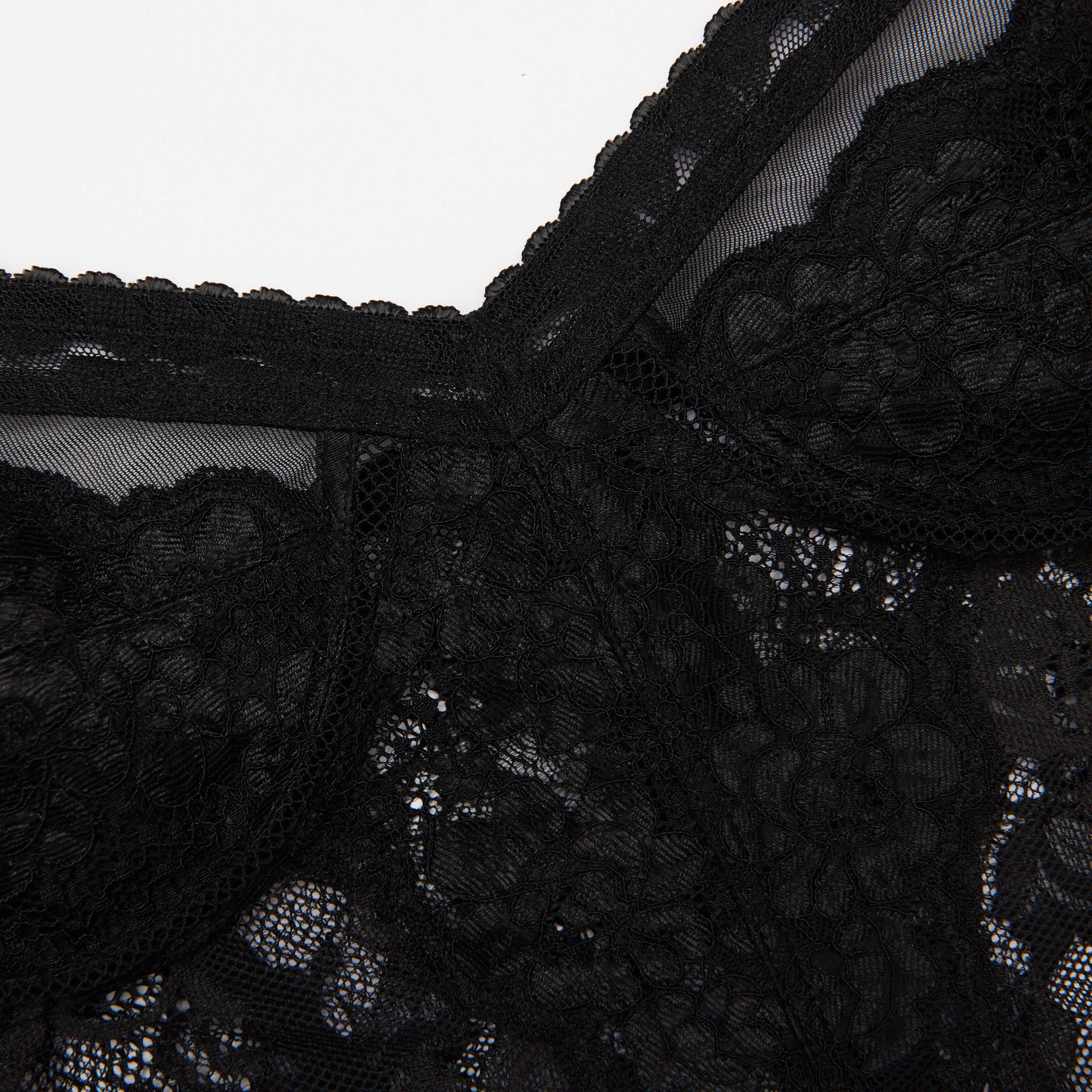 Black Lace Strappy Top