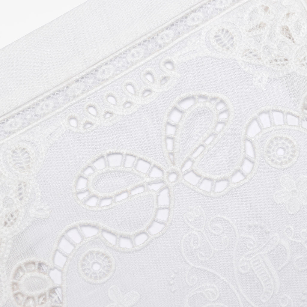 White Embroidered Top