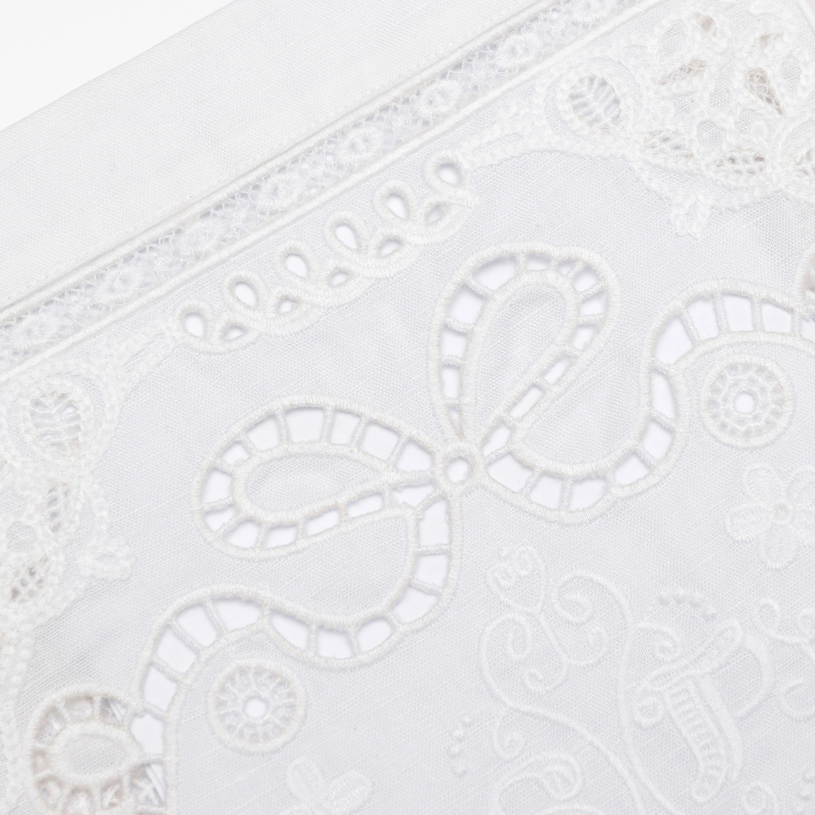 White Embroidered Top