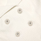 Cream Boucle Maxi Dress