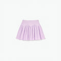 Pink Pointelle Ribbed Knit Skirt