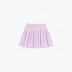 Pink Pointelle Ribbed Knit Skirt
