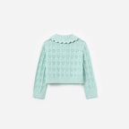 Mint Heart Knit Cardigan