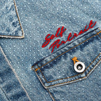Rhinestone Denim Shirt