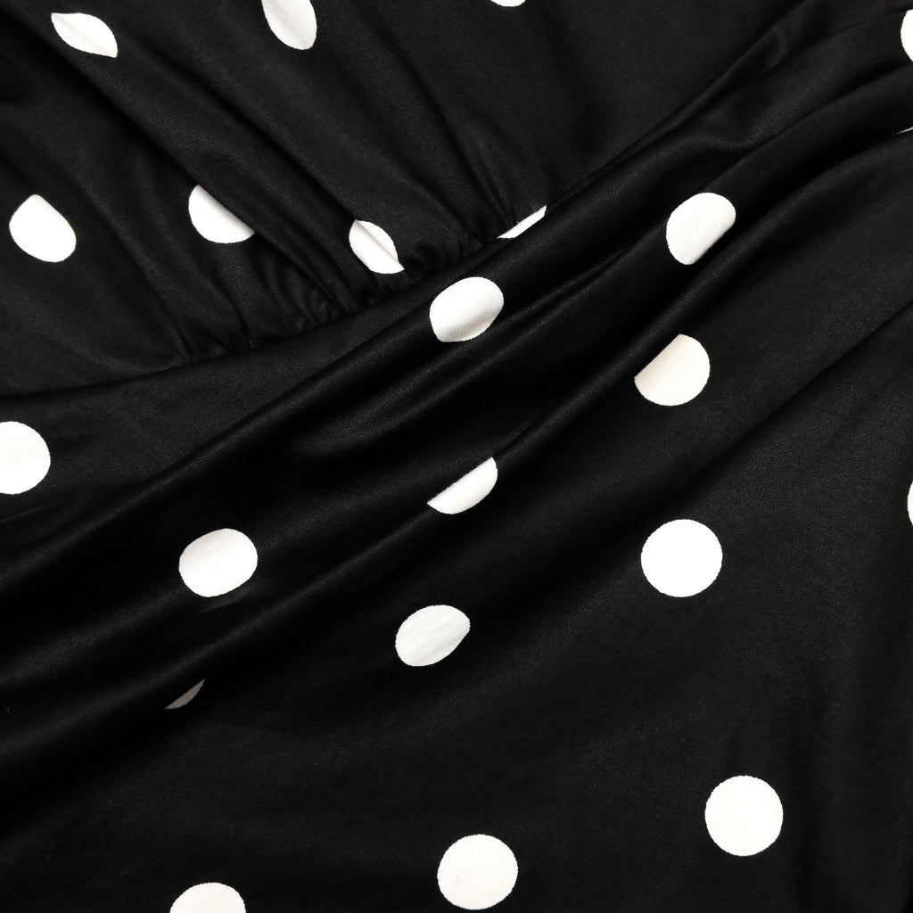 Black Cotton Midi Dress