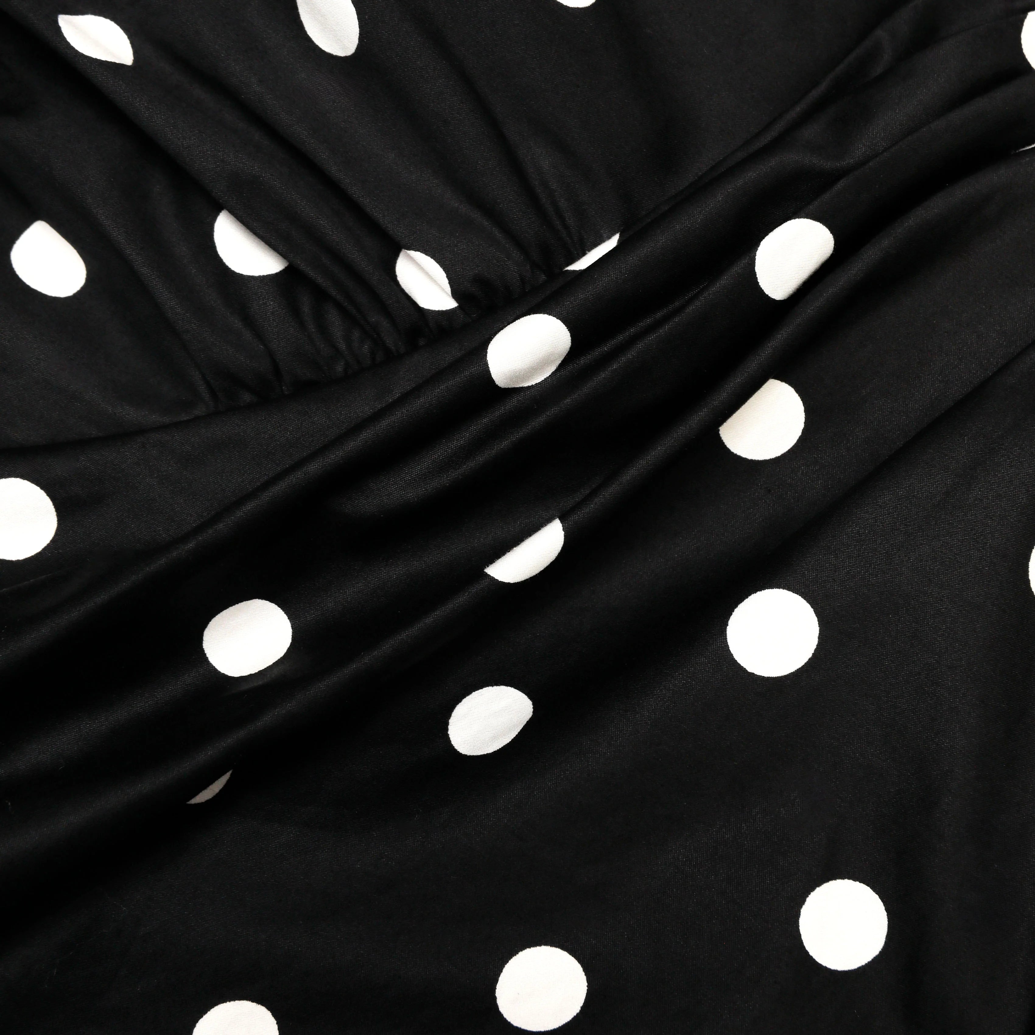 Black Cotton Midi Dress