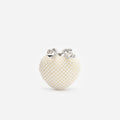 Pearl Heart Clutch Bag