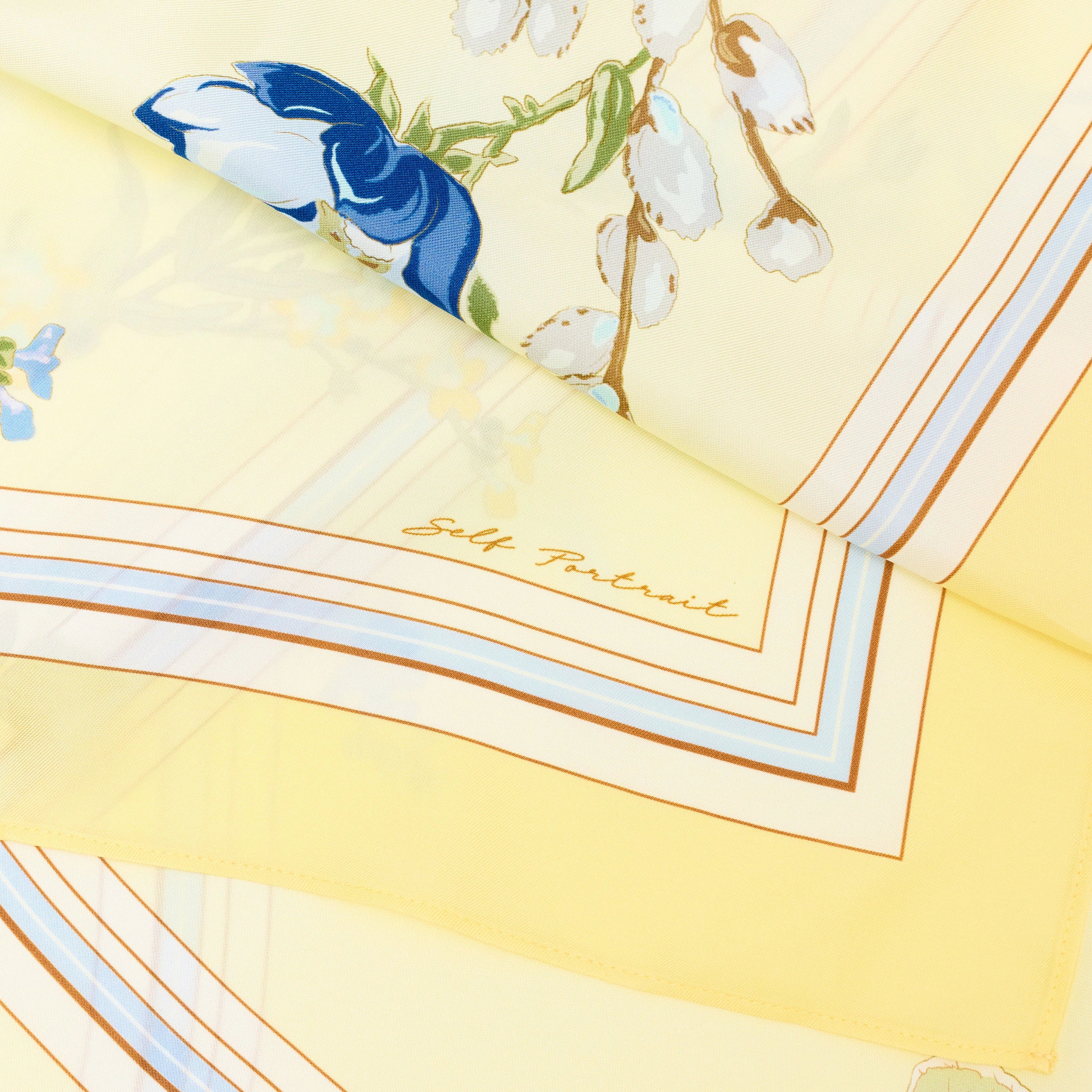 Yellow Floral Scarf