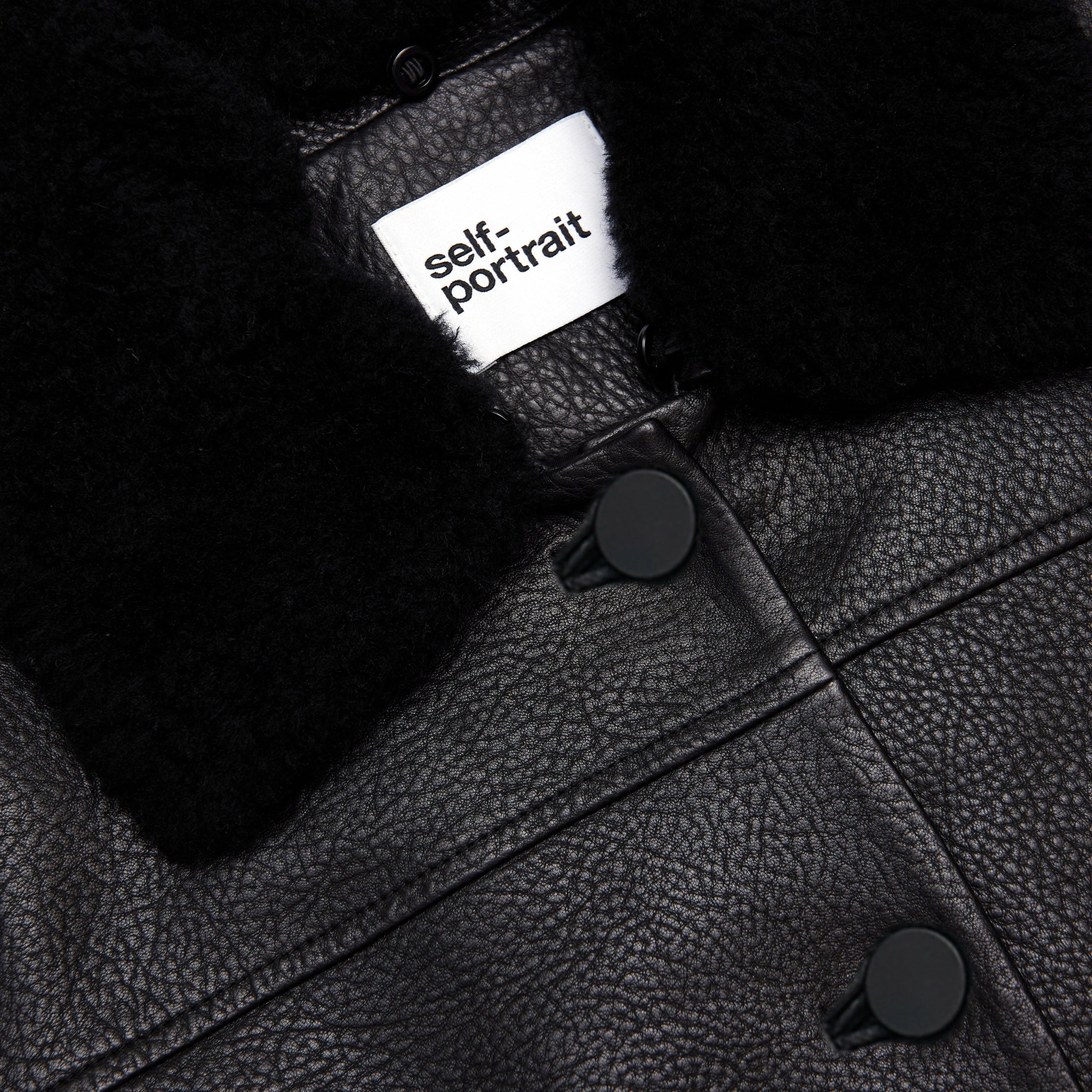 Black Cropped Leather Jacket
