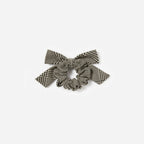 Black Check Hair Bow