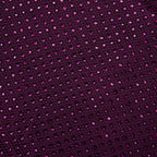 Burgundy Rhinestone Fishnet Midi Dress