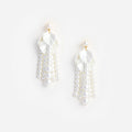 Pearl Petal Dangle Earrings