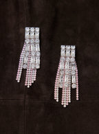 Crystal Pink Droplet Earrings